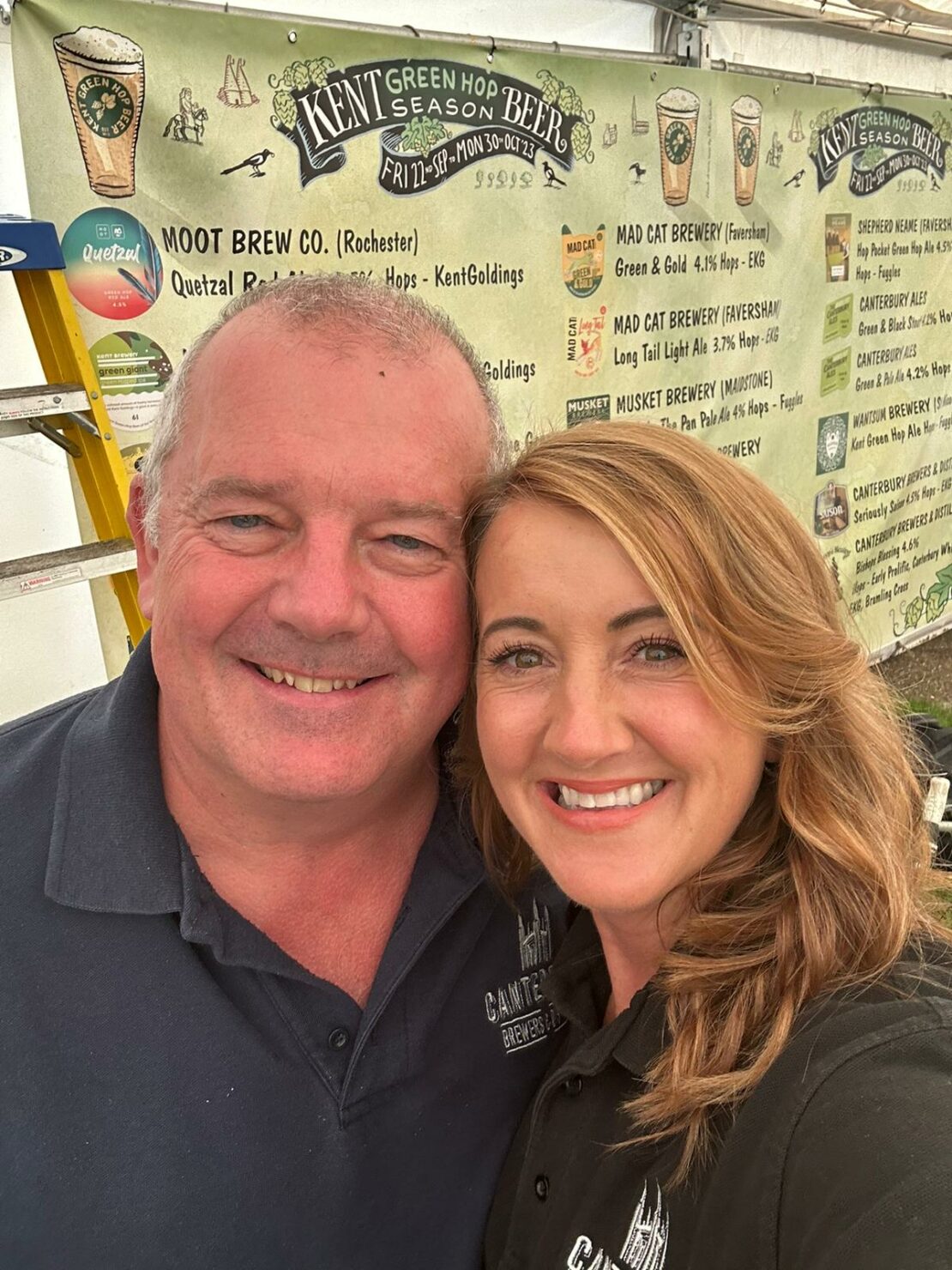 Jon and Jodie in the Beer Tent